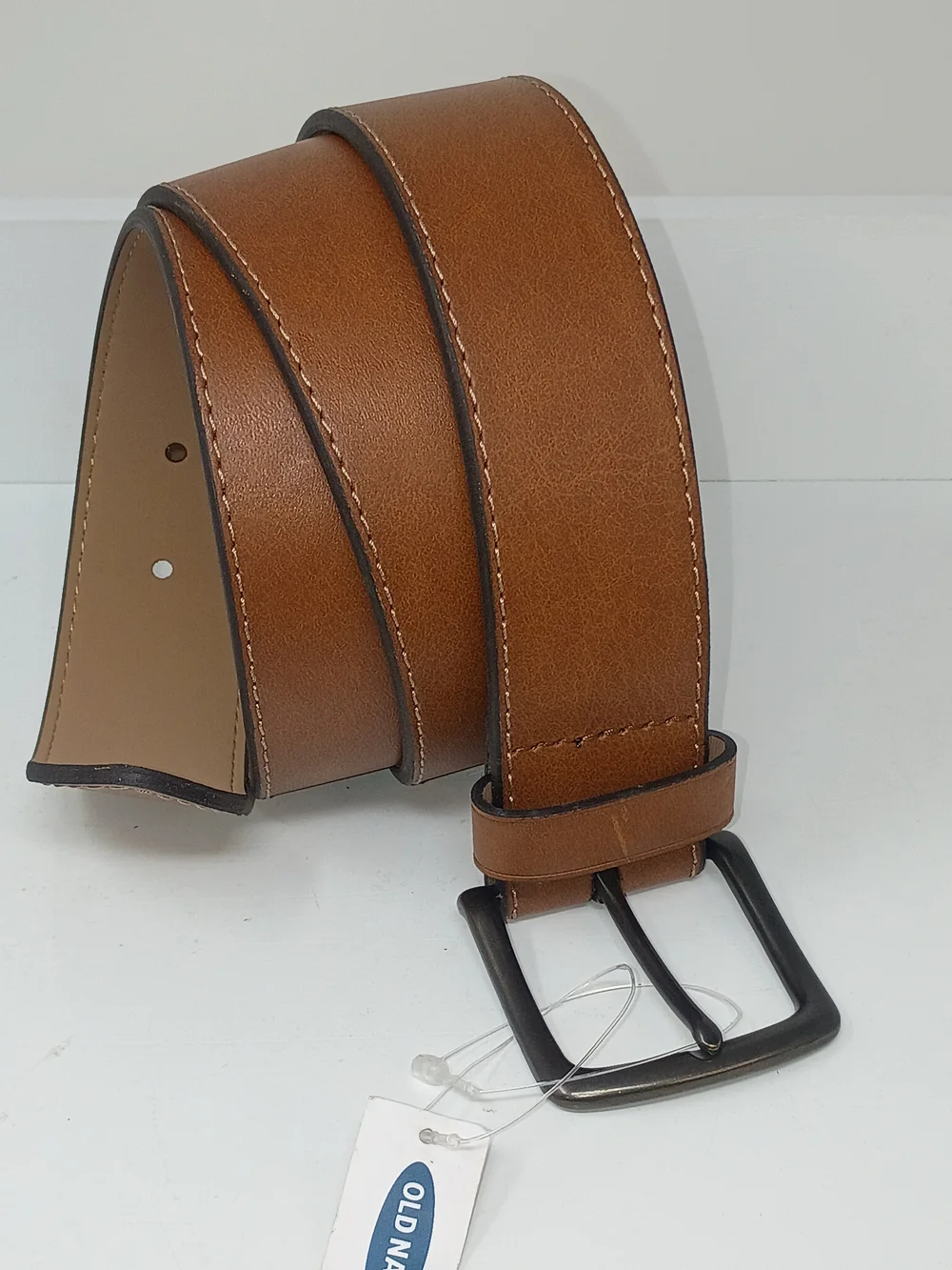 Old Navy Men's Classic Tan Leather Belt
